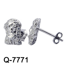 925 Sterling Silver Micro Setting Jesus Studs (Q-7771)